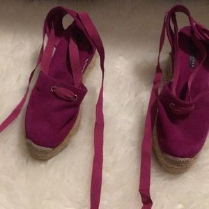 Pink suede shoes